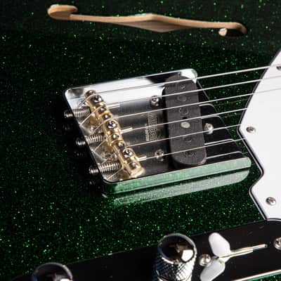 2024 - Suhr Eddie's Guitars Exclusive Custom Classic T Roasted - Deep Green Sparkle image 15