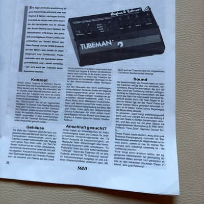 Hughes & Kettner Hughes & Kettner TubeMan Mk I + CF100 Guitar Slave – Complete Original Vintage Tube Rig 90is - blue image 17