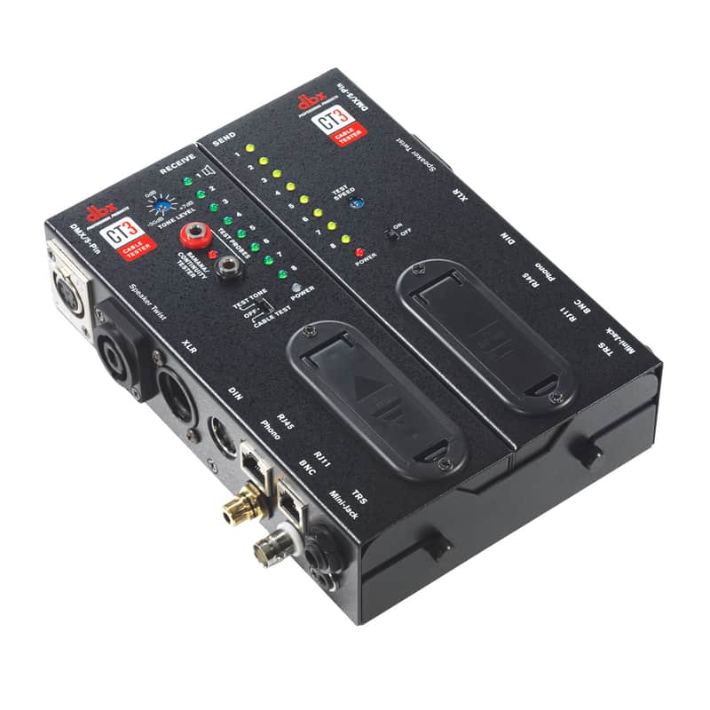 DBX CT3 Cable Tester +Test Tone Generator w/XLR TRS TS Phono RCF Banana DMX+More image 1