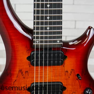 Sterling MAJ270X SM John Petrucci Signature - Blood Orange Burst image 4