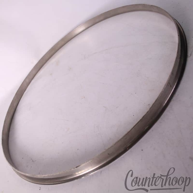 *Slingerland 16"Radio King Floor Tom Drum Rim/Hoop Nickel-Brass Vintage 40s NOB* image 1