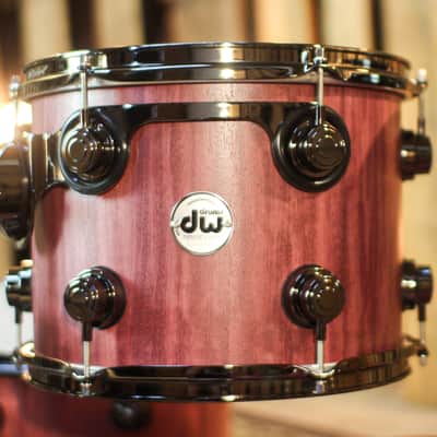 DW Collector's Pure Purpleheart VLT Natural Satin Oil Drum Set - 22,10,12,16 - SO#1398023 image 5