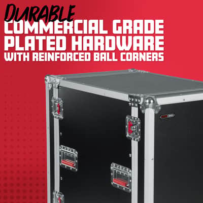 B-Stock Gator Cases G-TOUR Series Deep Audio Road Rack with Heavy-Duty Casters and Tour Grade Hardware, 24" Rackable Depth, 16U (G-TOUR 16U CAST) image 3