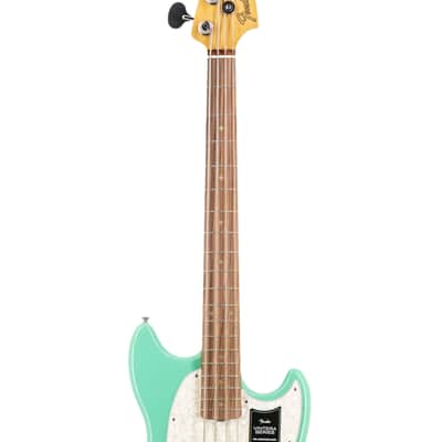 Fender Vintera 60s Mustang Bass Guitar, Pau Ferro FB, Sea Foam Green, MX2018XXXX image 6