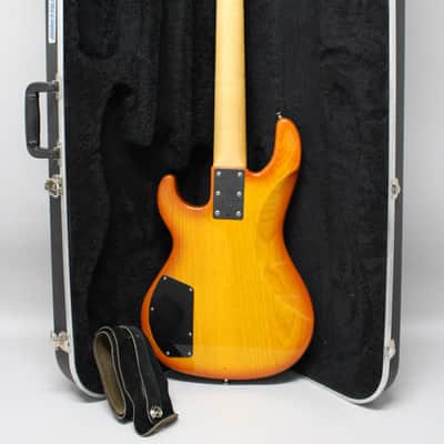 1995 G&L L-5500 Transparent Amber 5-String Active Bass w/HSC image 4