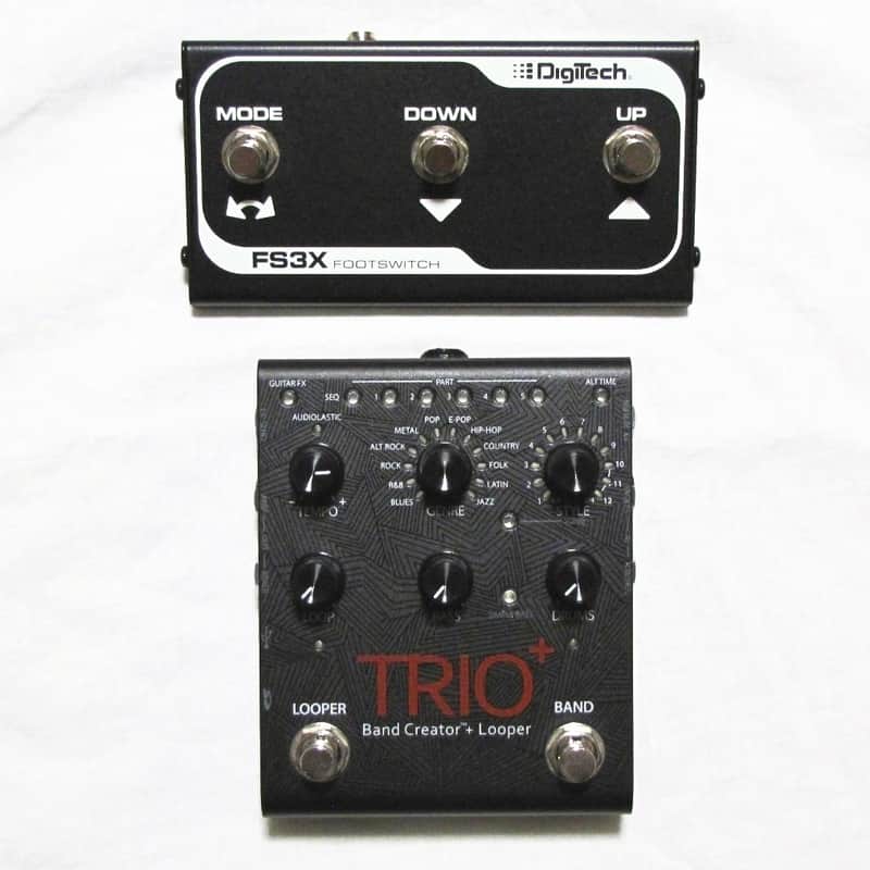 Used DigiTech Trio+ Band Creator Plus Looper Guitar Pedal w/ FS3X Footswitch image 1