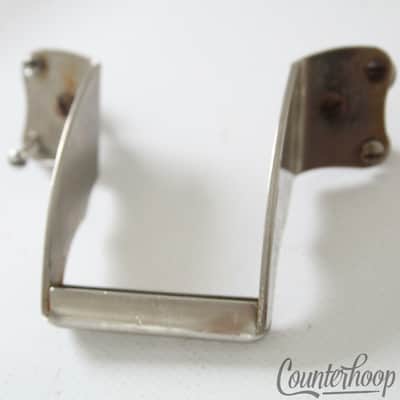 Slingerland Radio King Snare Drum Strainer Gate Bracket Nickel Vintage40s 6-Hole image 2