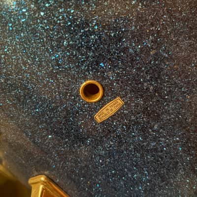 Vintage Apollo 12” Blue Sparkle Tom Drum – Made in Taiwan image 2
