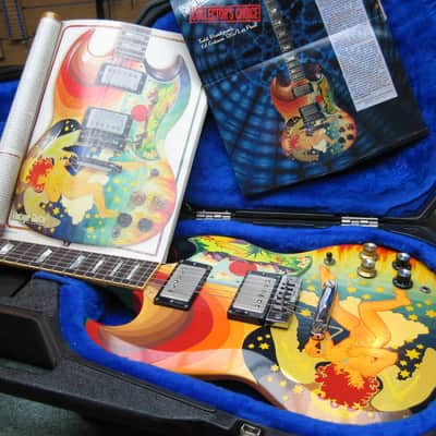 Gibson Eric Clapton's "the Fool" SG Replica  Handpainted Detail /Gibson Case Free US Shipping! image 10