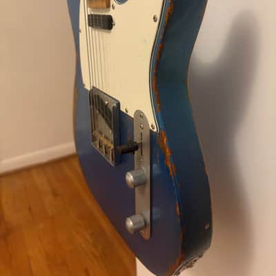 5lb 7oz Metallic Blue Tele Style Partscaster w/ Duncan Hot Rails by Nate's Relic Guitars image 5