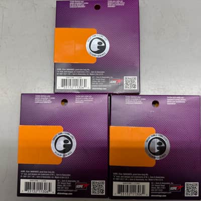 3 Sets Elixir 11306 Nanoweb Nickel Plated Steel Baritone Acoustic Guitar Strings (16-70) 2010s - Standard image 3