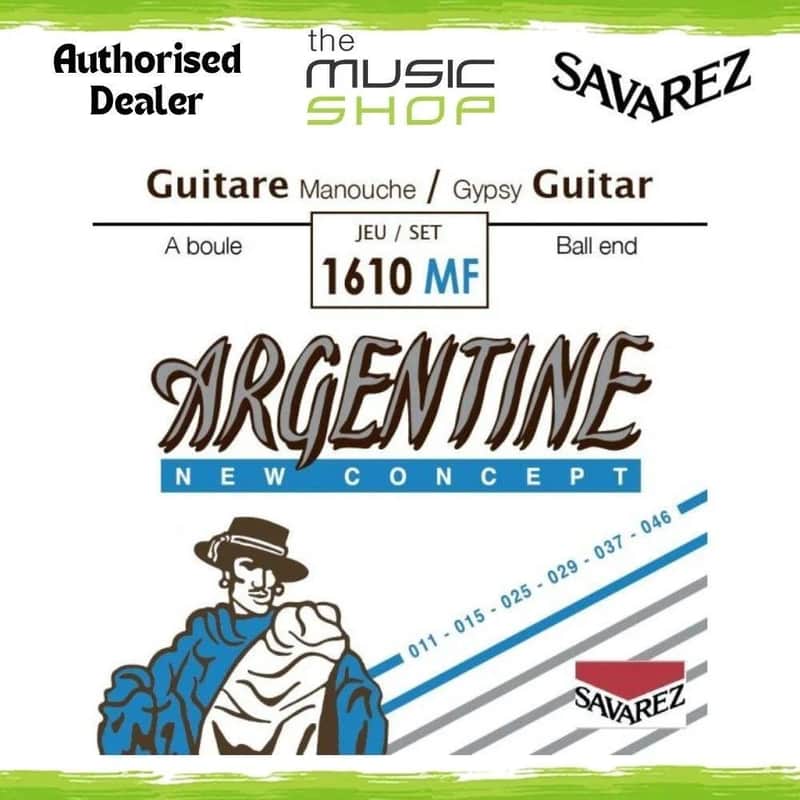 Savarez Argentine Ball End 11-46 Gypsy Jazz Acoustic Guitar Strings - 1610MF image 1