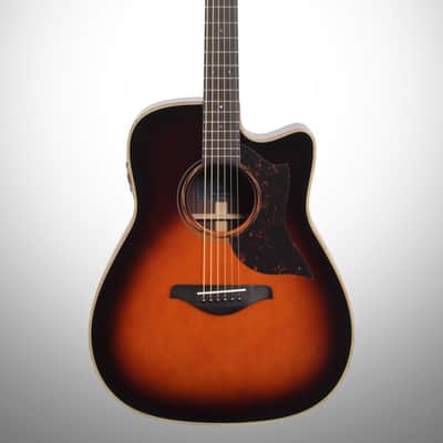 Yamaha A3R Acoustic-Electric Guitar (with Hard Bag), Tobacco Brown Sunburst image 2