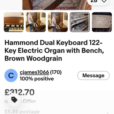 Hammond L122 Tonewheel Mid 1960s - Gloss image 12