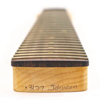 USA Custom Guitars Quartersawn Maple Neck w/ Dark Rosewood FB, Compound Radius, 4+2 Doweled Tuner Holes image 12
