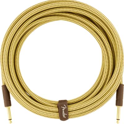 Fender Deluxe Series 1/4" Instrument Cable, 10', Tweed image 2