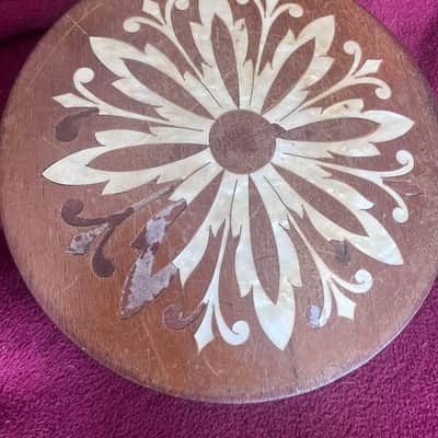 Antique Banjo/Mandolin Banjolin w/ calfskin head image 5
