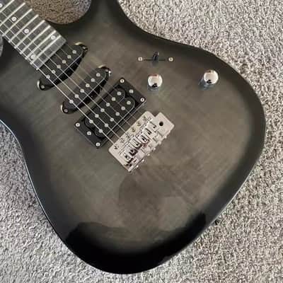 Grey Burst SSH Guitar Tiger Maple Top Basswood Body, Maple Neck image 4