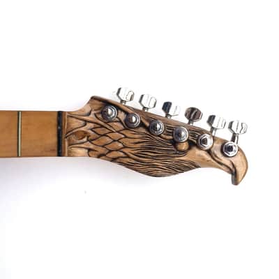 DIY Guitar Kit Telecaster Project Builder Custom Carved Phoenix Solid Alder Tele Body image 6