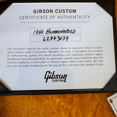 Gibson Custom Shop Historic 1960 Hummingbird with Fixed Bridge 2020 - Present - Heritage Cherry Sunburst - in a beautiful VOS finish image 3