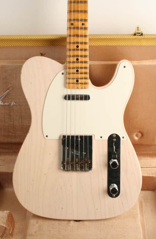 Fender Custom Shop 1959 Telecaster Journeyman Relic 1-Piece Rift Sawn Maple Neck Fingerboard Aged White Blonde image 1
