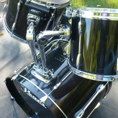 1999 Pearl Export Select Ebony Mist Rare- Mahogany/Poplar/Birch Shells image 2