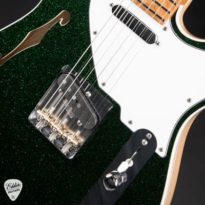 2024 - Suhr Eddie's Guitars Exclusive Custom Classic T Roasted - Deep Green Sparkle image 13
