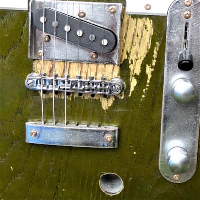 DY Guitars Francis Rossi / Status Quo tribute green relic tele body PRE-BUILD ORDER image 6