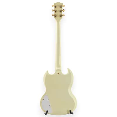 Gibson Custom 1963 Les Paul SG Custom Reissue 3-Pickup w/ Maestro Vibrola VOS Classic White image 5