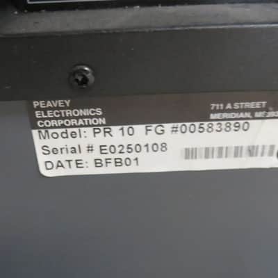 Peavey PR10 400-Watt 2-Way 10" Passive Loudspeaker 2010s - Black image 10