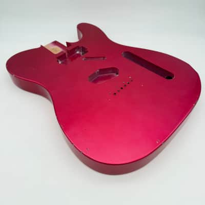 MJT Telecaster Body Alder Relic Nitro Raspberry mjt6572 image 3