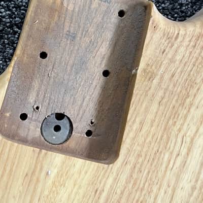 1980s G&L Fullerton Left Handed L-2500 bass Body Unfinished Swamp Ash USA image 3