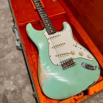 FENDER CUSTOM SHOP STRATOCASTER 59 YURIY SHISHKOV HEAVY RELIC SURF GREEN image 3