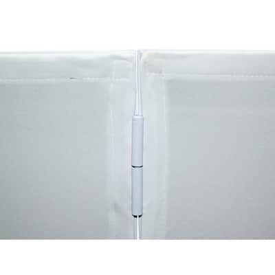 ProX White Aluminum 4-Panel DJ Scrim Facade Frontboard w/ Travel Bag + Chair image 7