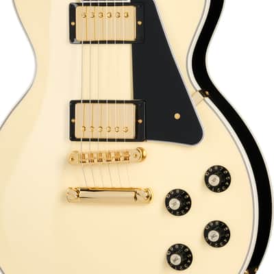 Gibson Les Paul Custom 70s Electric Guitar - Buttercream Top image 7