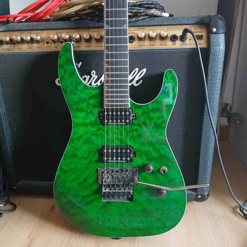 Jackson Pro Series SL2Q MAH Soloist 2020 - 2021 - Transparent Green image 1