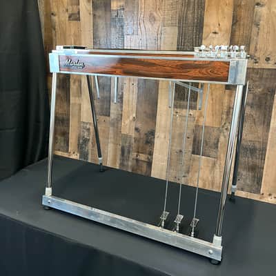 Marlen D-10 3x5 Single Pedal Steel 1970s - Wood Grain with Original Case image 2
