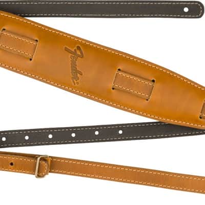Genuine Fender Vintage Saddle Leather Guitar Strap, Butterscotch 099-0689-050 image 5