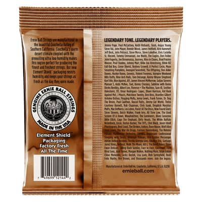Immagine Earthwood Med Phosphor Bronze Acoustic Guitar String Set 13-56 Gauge 92-Cu+7.7-Zn+0.3-P Wnd-Wire Wrap Over High-C Steel Hex-Core - 2