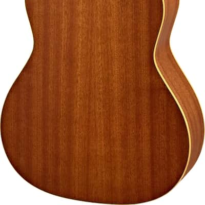 Ortega Guitars R122L-3/4 Family Series Left Handed 3/4 Body Size Nylon Classical 6-String Guitar w/ Free Bag, Cedar Top and Mahogany Body, Satin Finish image 2