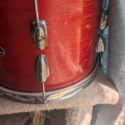 Slingerland 13" rack tom 1970s-1980s - Red image 7