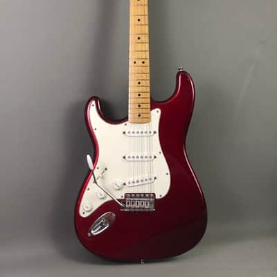 LEFTY! Vintage 1987 Fender ST72 Candy Apple Red Hendrix Voodoo Strat Custom Solid Body Guitar MIJ 7.6 Lb HSC image 2