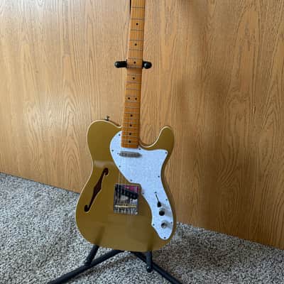 Squier Classic Vibe '60s Telecaster Thinline 2022 - Aztec Gold with hard case image 3