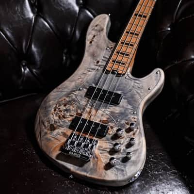 Cort GB-MODERN 4-String OPCG Electric Bass w/case Open Pore Black / Charcoal Grey image 3