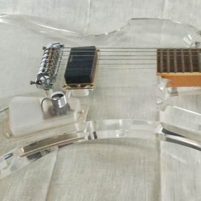 Fernandes MG-85C Clear Acrylic Mockingbird-Hide of X Japan Signature Model image 10