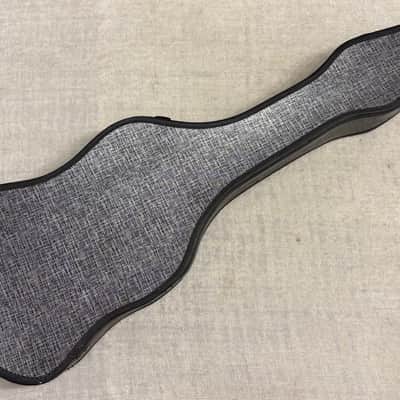 Vintage 1960’s Silver Black Faux Tweed Offset Guitar Case Harmony Silvertone Kay Supro Airline image 1