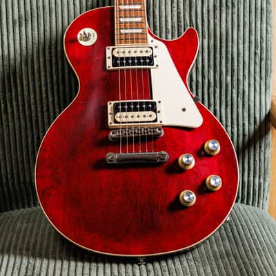 Gibson Les Paul Traditional Pro V Satin 2019 - Satin Wine Red image 2