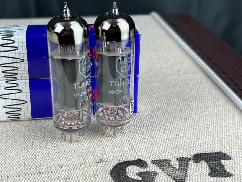 Tung-sol New Matched Pair (2) Tung-Sol EL84 Vacuum Tubes El84 image 1