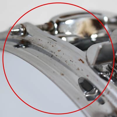 Vintage 70's Slingerland Model No. 141 Festival 5"x14" 8-Lug Chrome Over Steel Snare Drum image 15