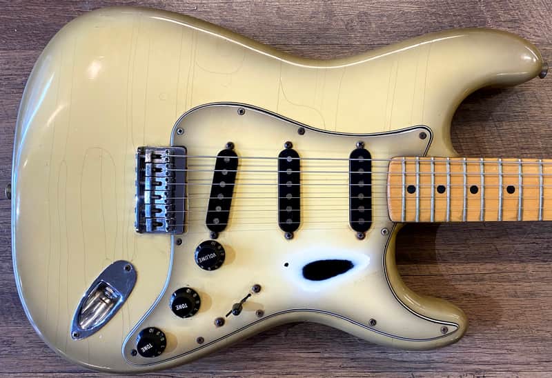 1979 Fender Stratocaster Hardtail Antigua Burst Finish Electric Guitar with Hardshell Case image 1